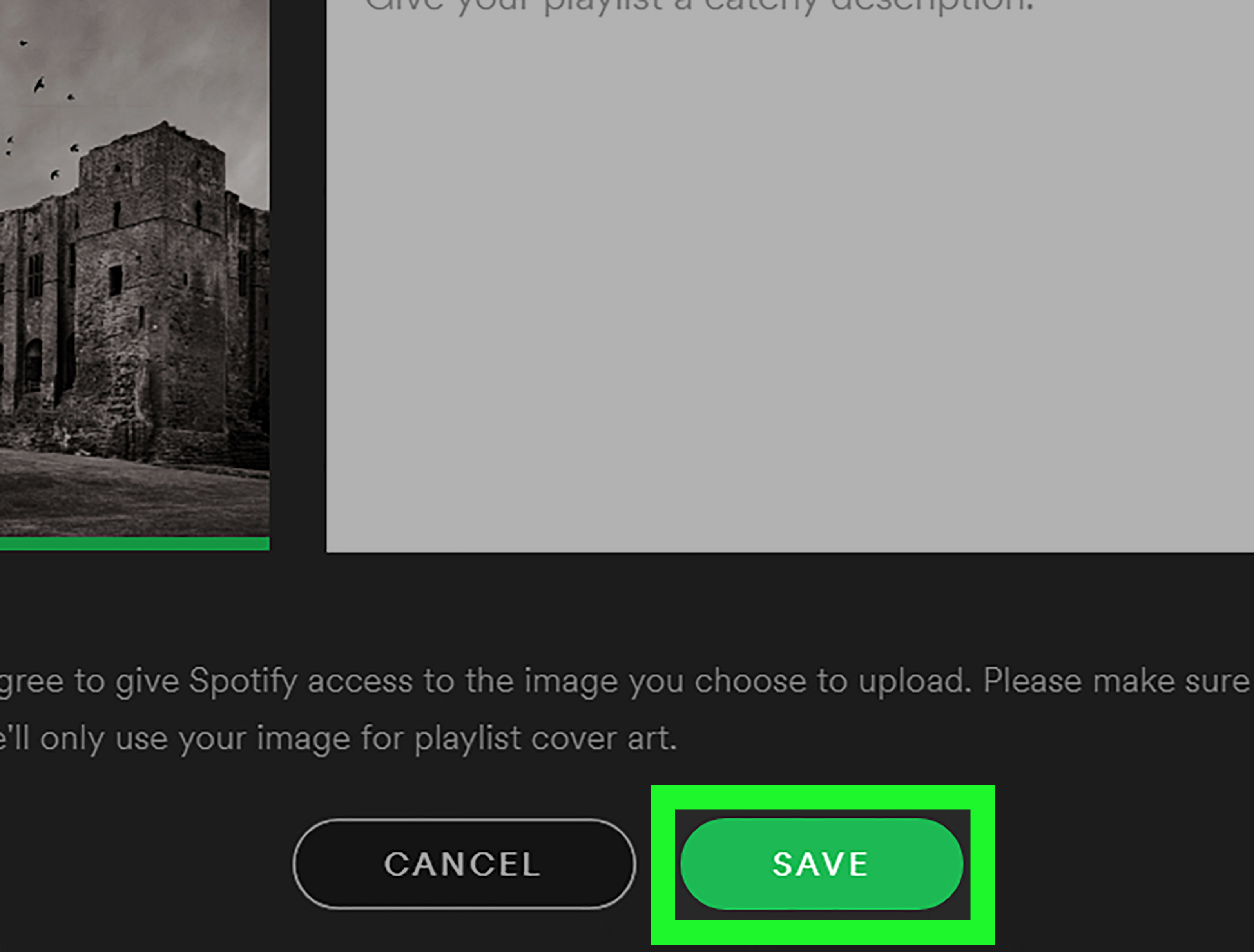 Change Playlist Cover Spotify App